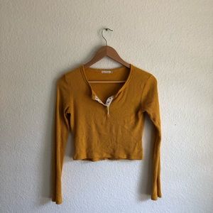 Orangey/yellow long sleeve top
